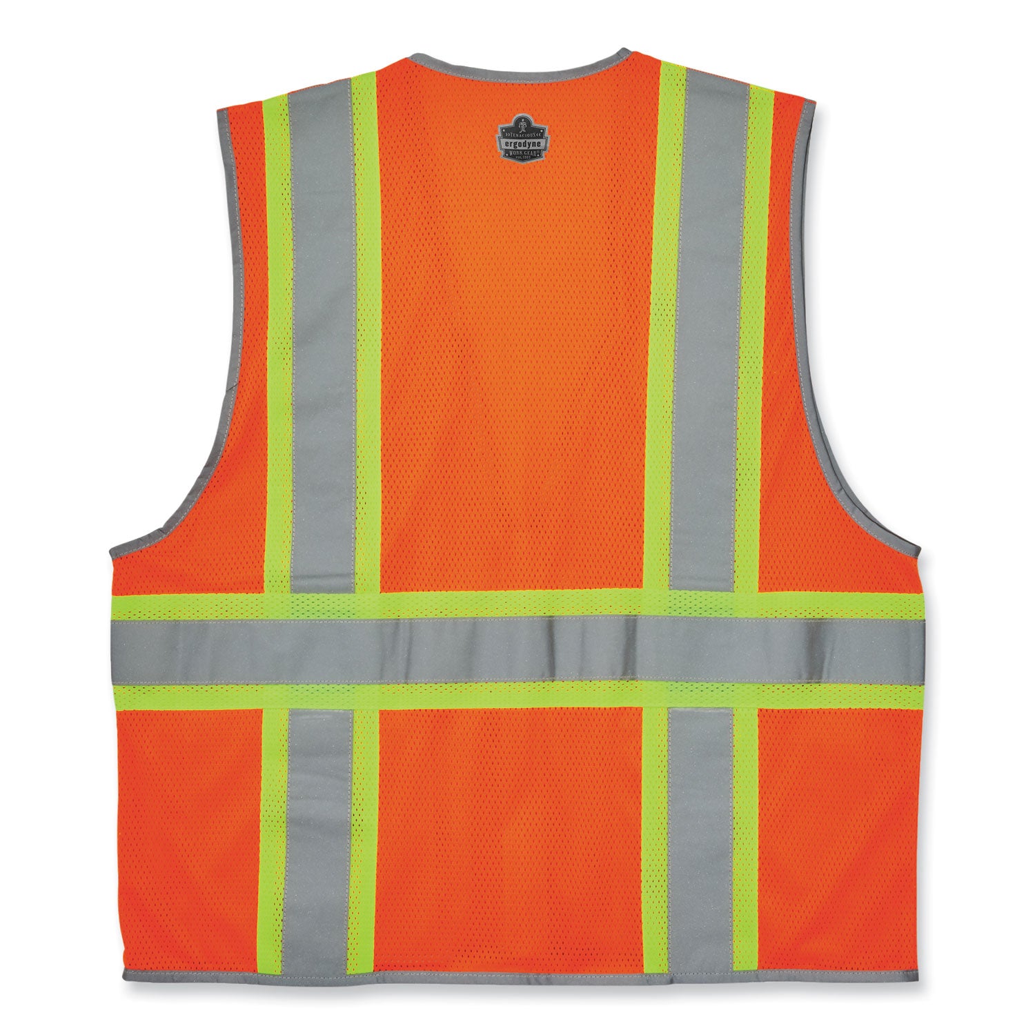 glowear-8246z-s-single-size-class-2-two-tone-mesh-vest-polyester-medium-orange-ships-in-1-3-business-days_ego24573 - 3