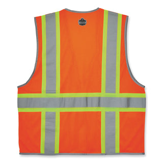 glowear-8246z-s-single-size-class-2-two-tone-mesh-vest-polyester-medium-orange-ships-in-1-3-business-days_ego24573 - 3