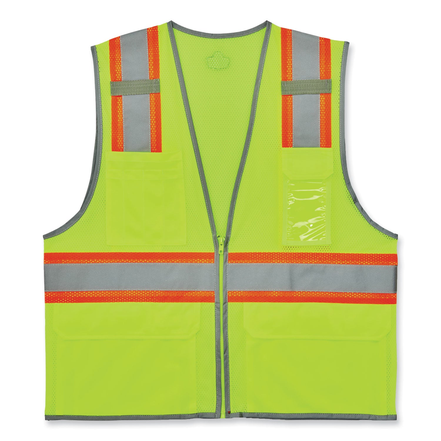 glowear-8246z-s-single-size-class-2-two-tone-mesh-vest-polyester-4x-large-lime-ships-in-1-3-business-days_ego24568 - 1