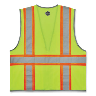 glowear-8246z-s-single-size-class-2-two-tone-mesh-vest-polyester-x-large-lime-ships-in-1-3-business-days_ego24565 - 2