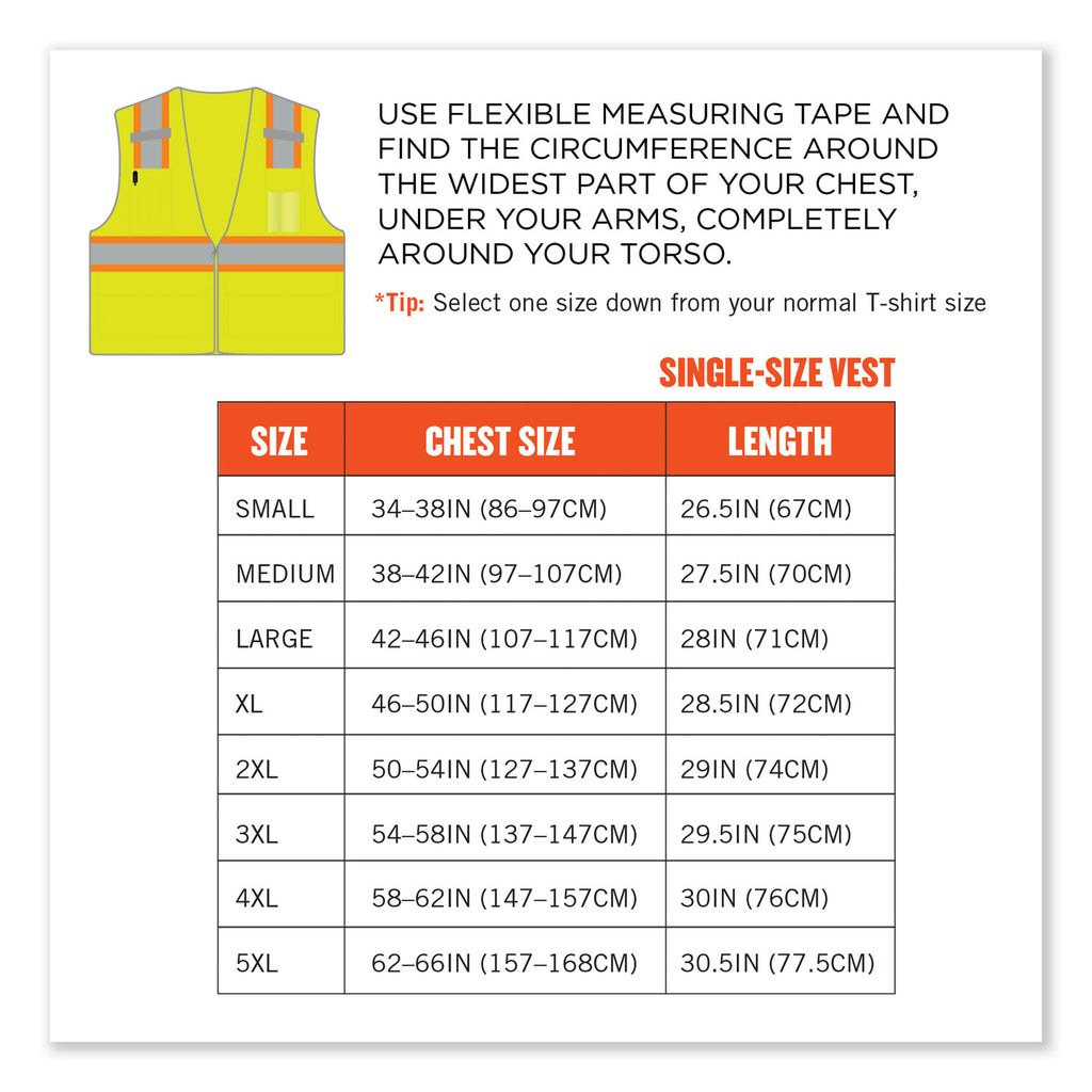 glowear-8246z-s-single-size-class-2-two-tone-mesh-vest-polyester-medium-lime-ships-in-1-3-business-days_ego24563 - 8