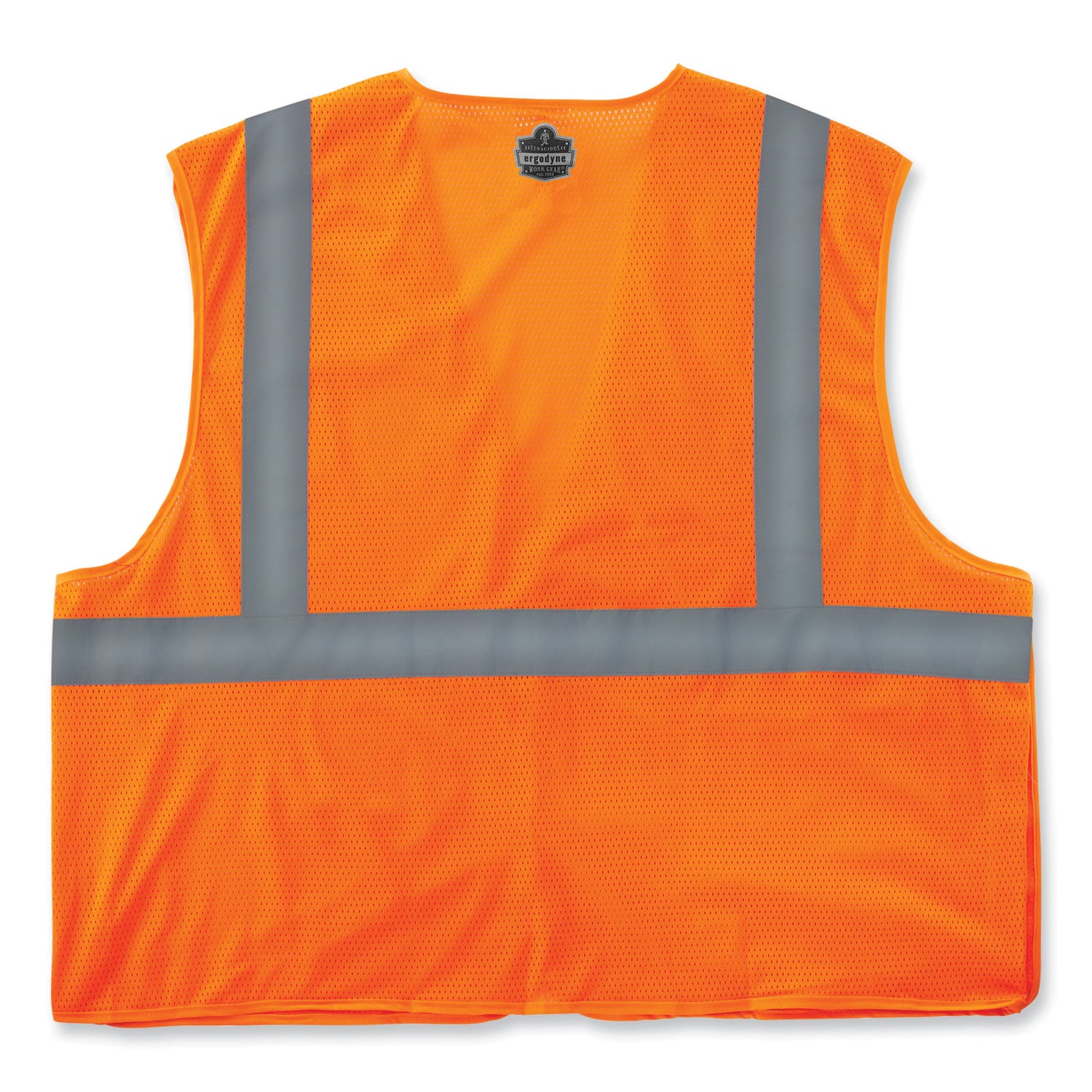 glowear-8215ba-s-single-size-class-2-economy-breakaway-mesh-vest-polyester-x-large-orange-ships-in-1-3-business-days_ego24555 - 2