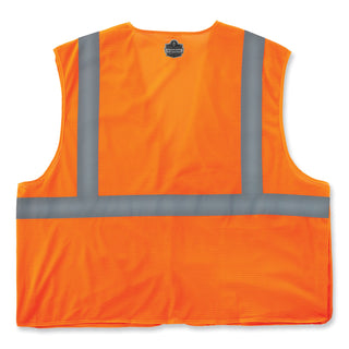 glowear-8215ba-s-single-size-class-2-economy-breakaway-mesh-vest-polyester-medium-orange-ships-in-1-3-business-days_ego24553 - 2