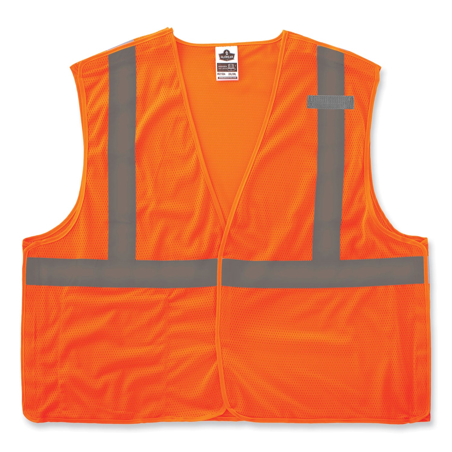 glowear-8215ba-s-single-size-class-2-economy-breakaway-mesh-vest-polyester-x-small-orange-ships-in-1-3-business-days_ego24551 - 1