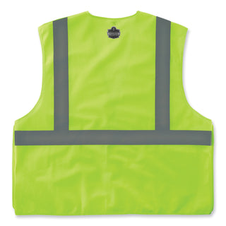 GloWear 8215BA-S Single Size Class 2 Economy Breakaway Mesh Vest, Polyester, 5X-Large, Lime, Ships in 1-3 Business Days