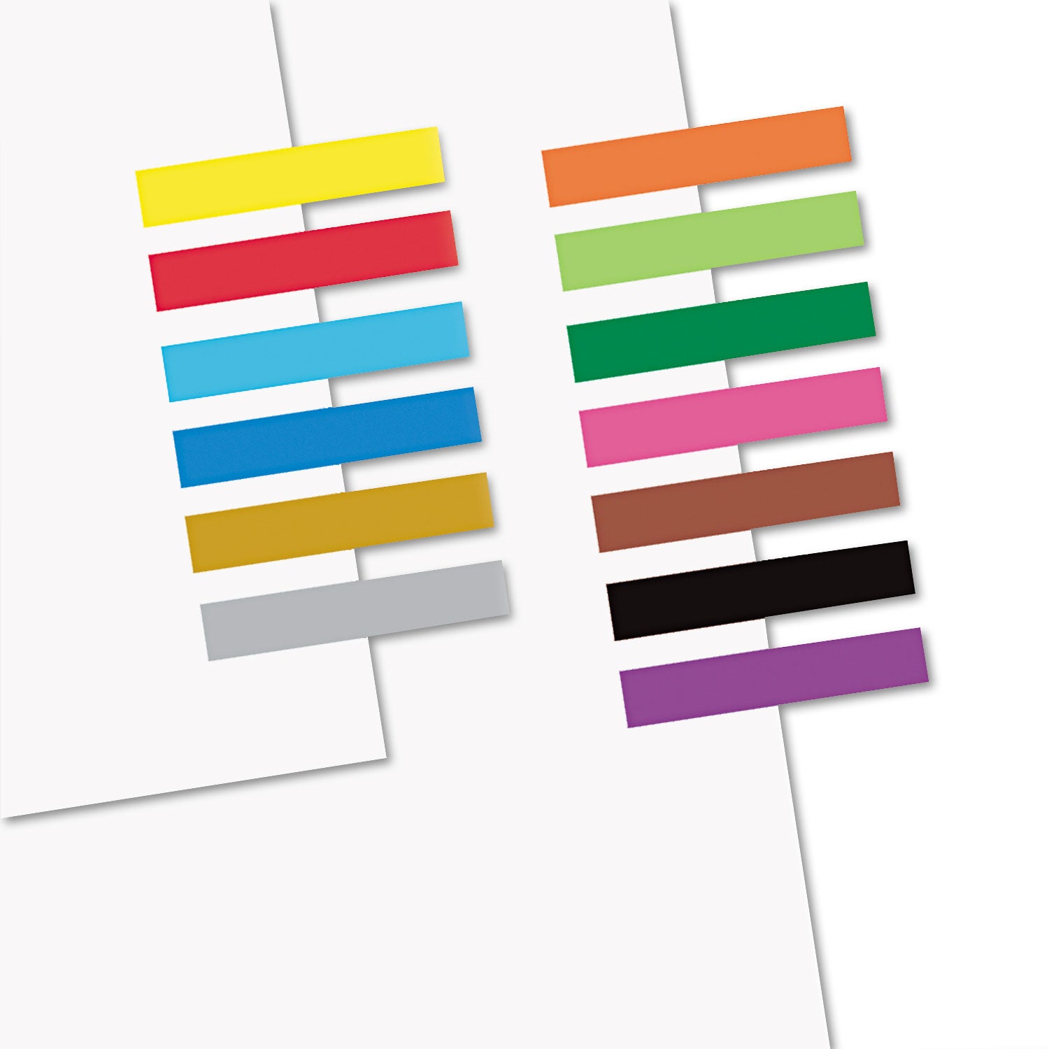 Removable/Reusable Page Flags, 13 Assorted Colors, 240 Flags/Pack - 