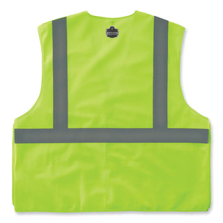 GloWear 8215BA-S Single Size Class 2 Economy Breakaway Mesh Vest, Polyester, X-Large, Lime, Ships in 1-3 Business Days