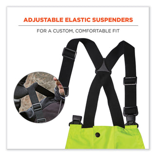 glowear-8918bk-class-e-hi-vis-rain-bibs-black-bottom-large-lime-ships-in-1-3-business-days_ego25014 - 3