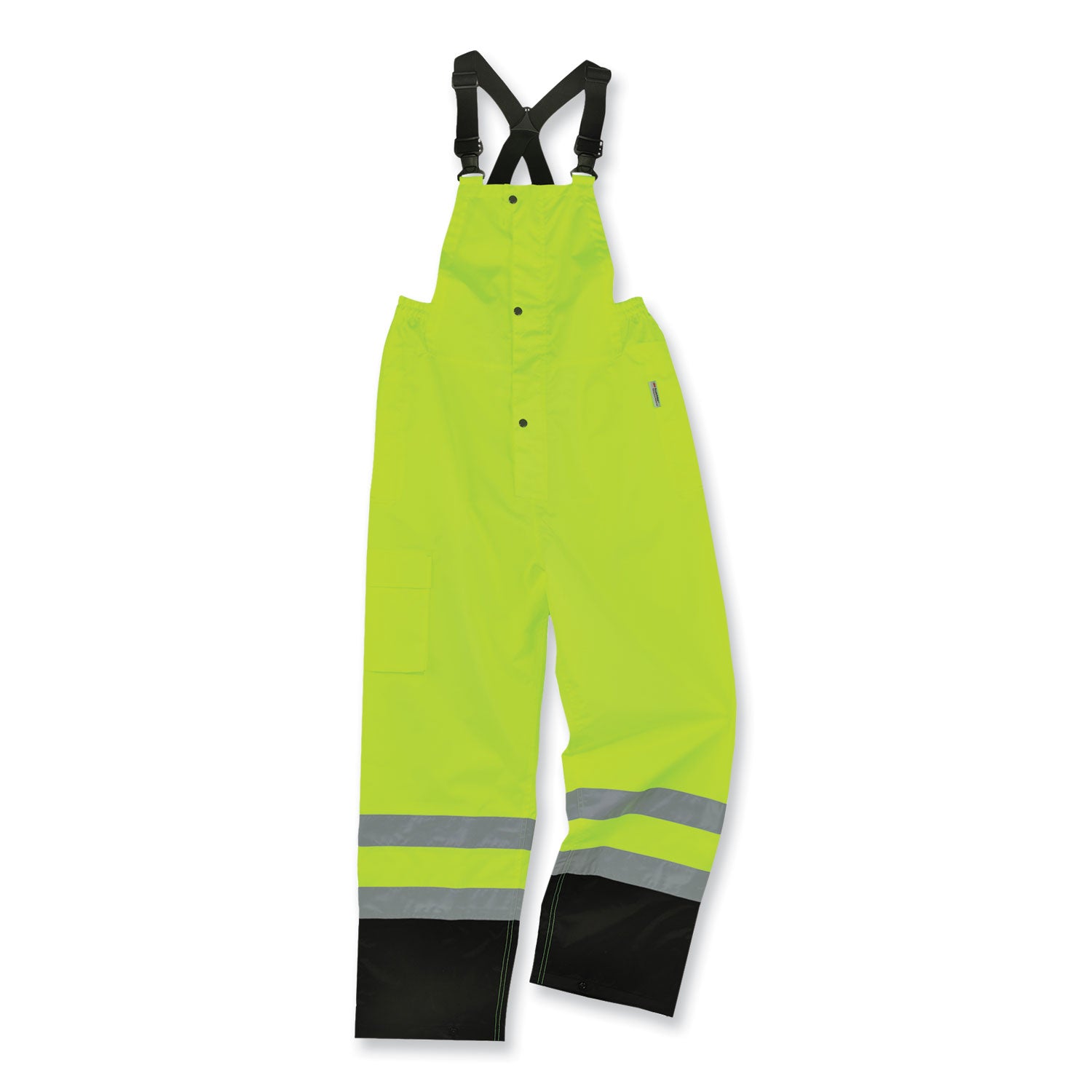 glowear-8918bk-class-e-hi-vis-rain-bibs-black-bottom-x-large-lime-ships-in-1-3-business-days_ego25015 - 1