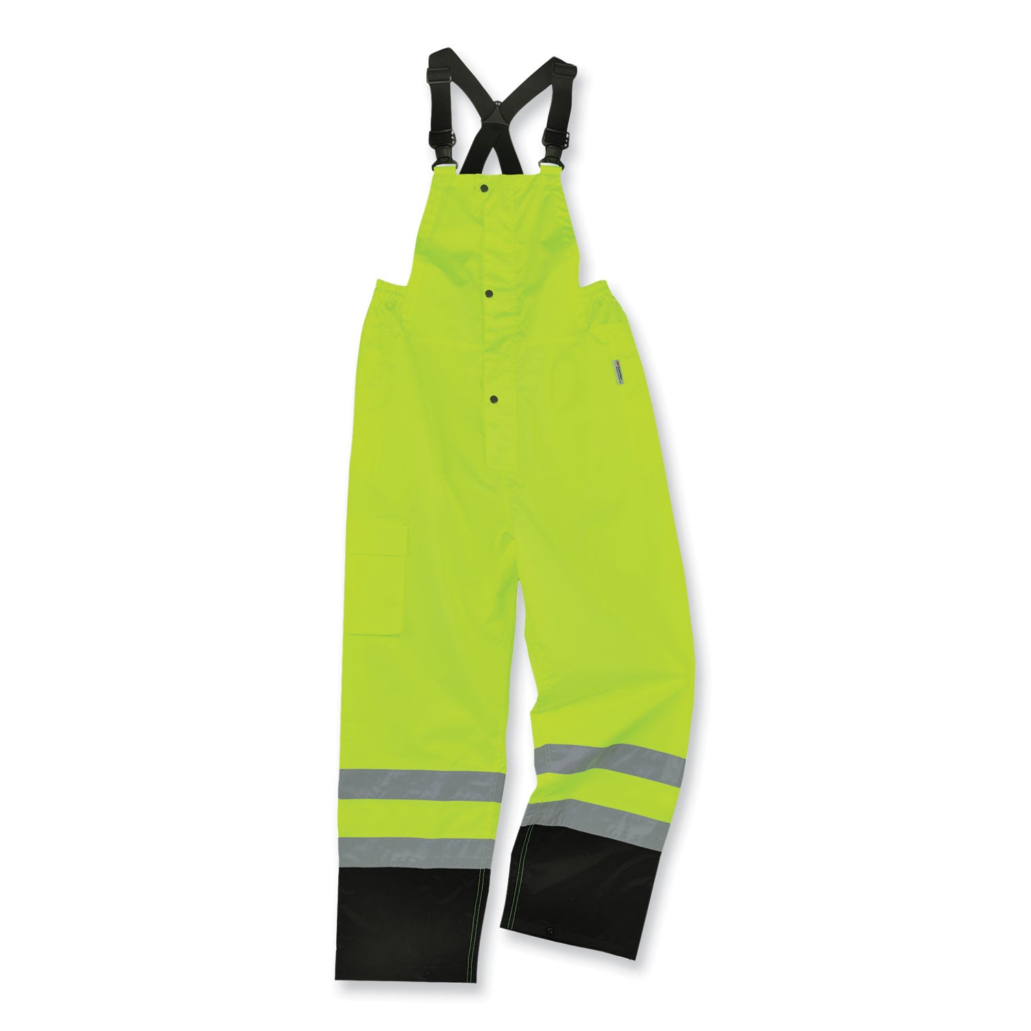 glowear-8918bk-class-e-hi-vis-rain-bibs-black-bottom-2x-large-lime-ships-in-1-3-business-days_ego25016 - 1