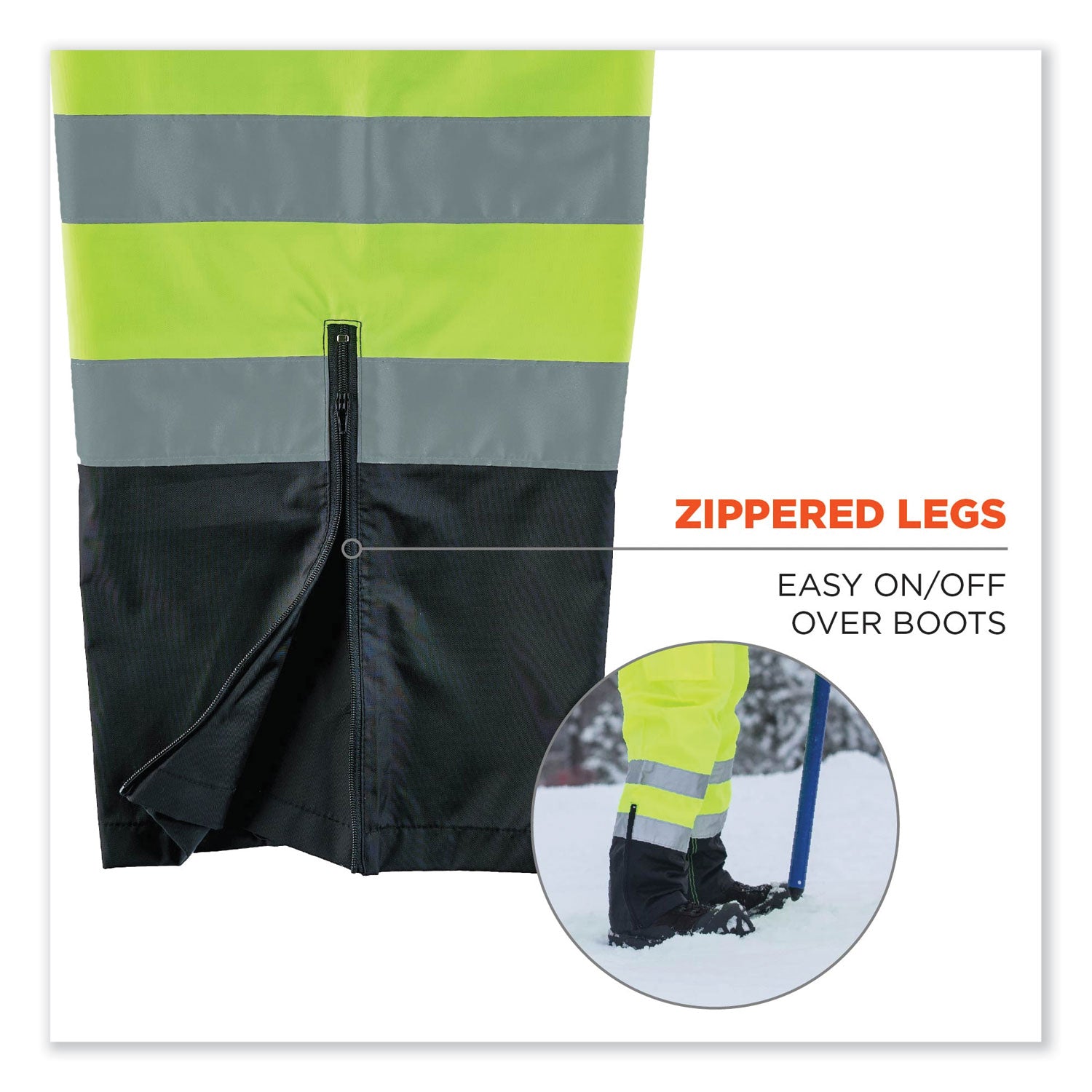 glowear-8918bk-class-e-hi-vis-rain-bibs-black-bottom-3x-large-lime-ships-in-1-3-business-days_ego25017 - 5