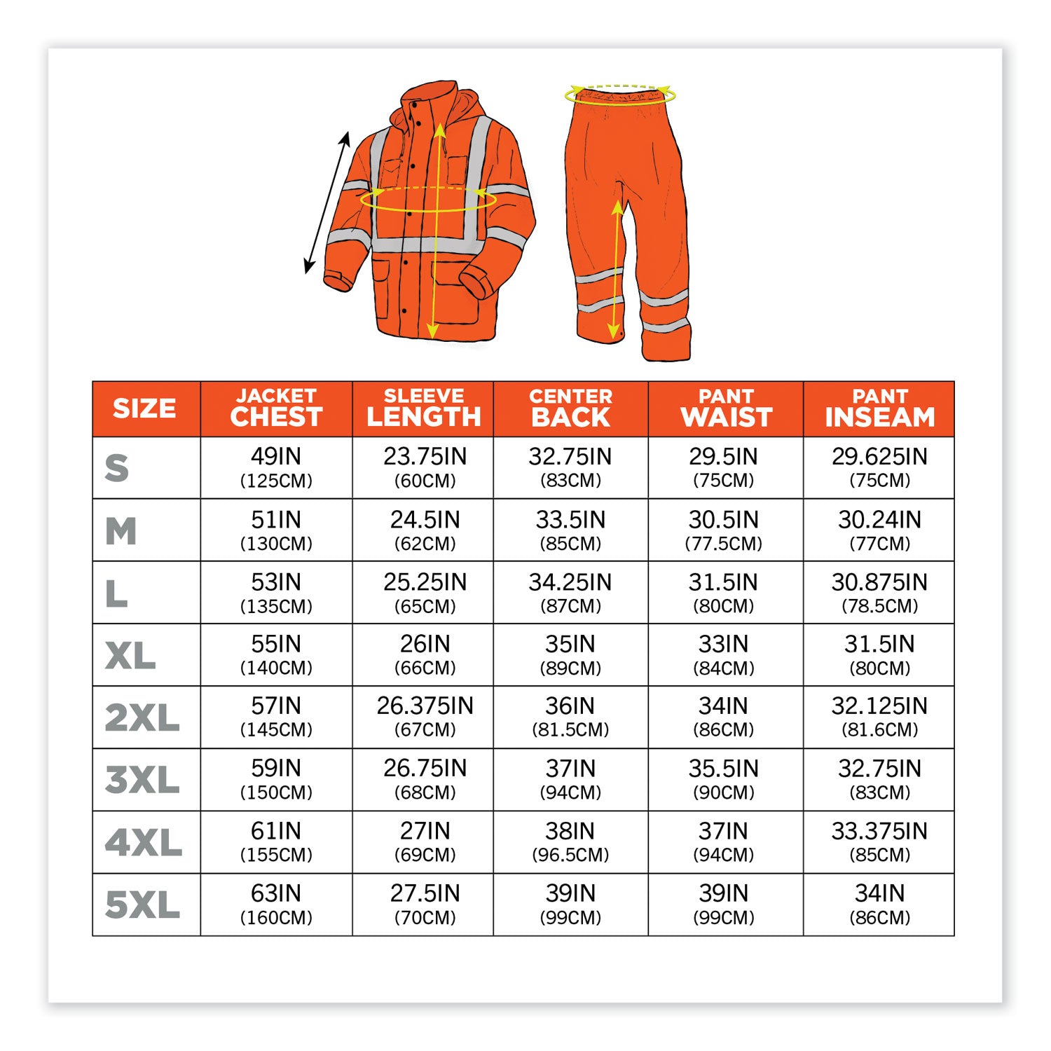GloWear 8376K Lightweight HV Rain Suit, 2X-Large, Orange, Ships in 1-3 Business Days