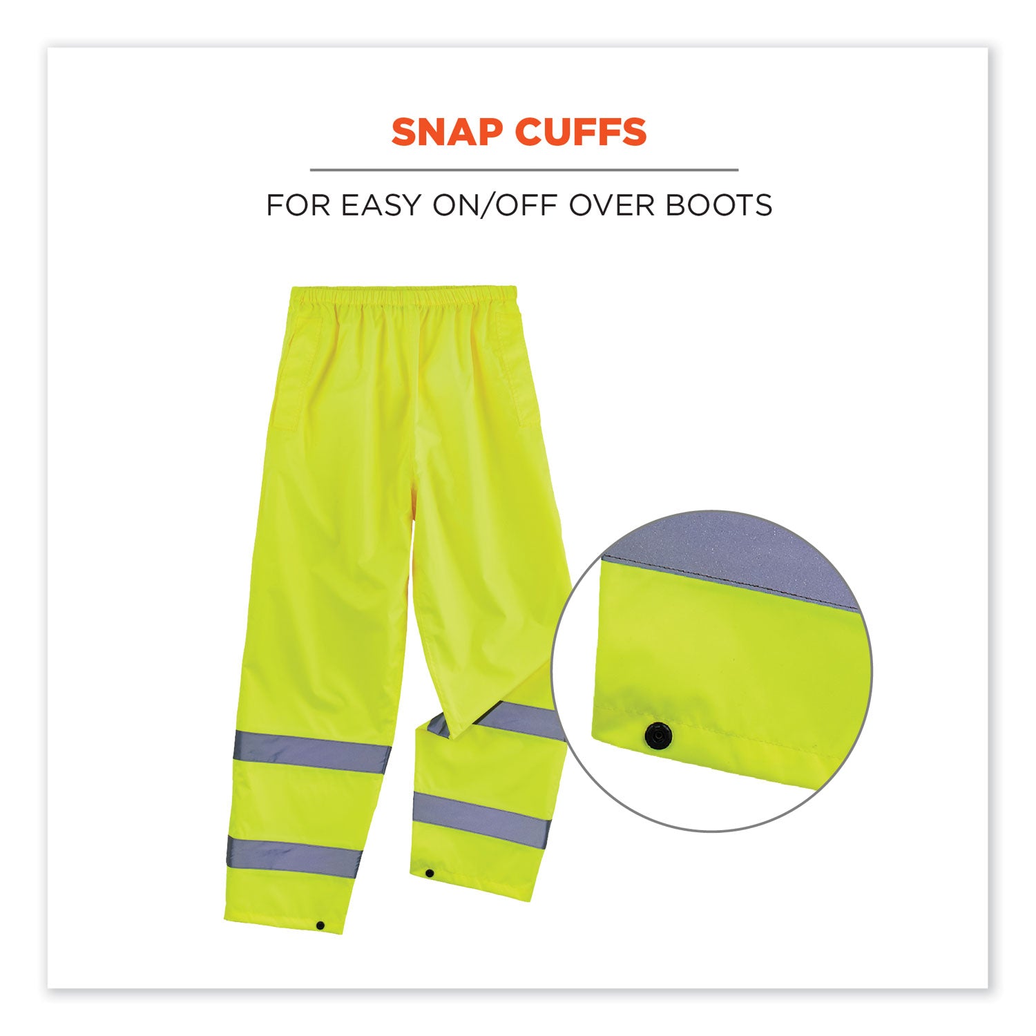 glowear-8916-class-e-lightweight-hi-vis-rain-pants-small-lime-ships-in-1-3-business-days_ego25342 - 3