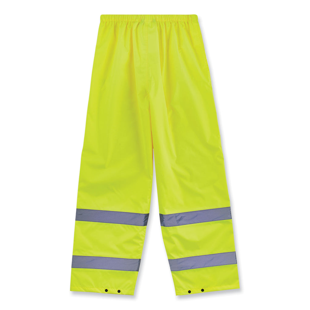 glowear-8916-class-e-lightweight-hi-vis-rain-pants-large-lime-ships-in-1-3-business-days_ego25344 - 2