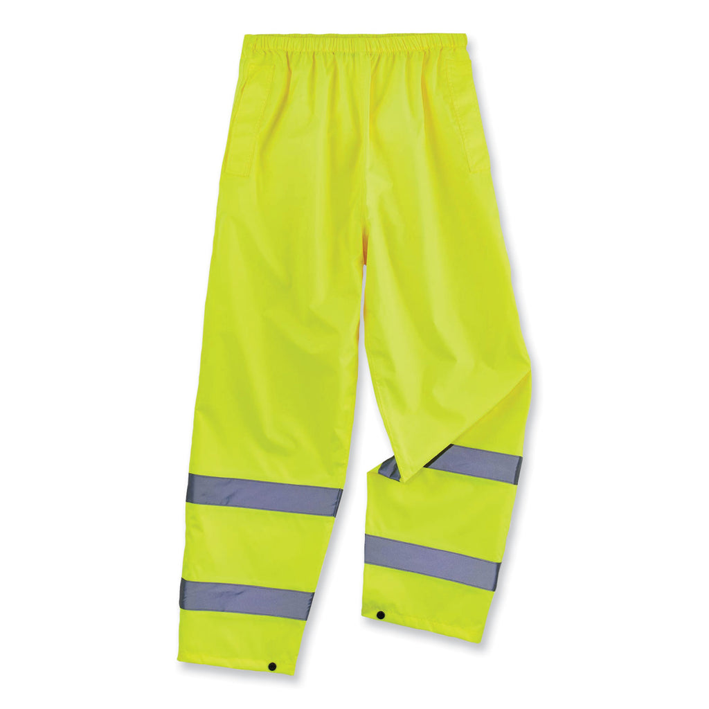 glowear-8916-class-e-lightweight-hi-vis-rain-pants-large-lime-ships-in-1-3-business-days_ego25344 - 1
