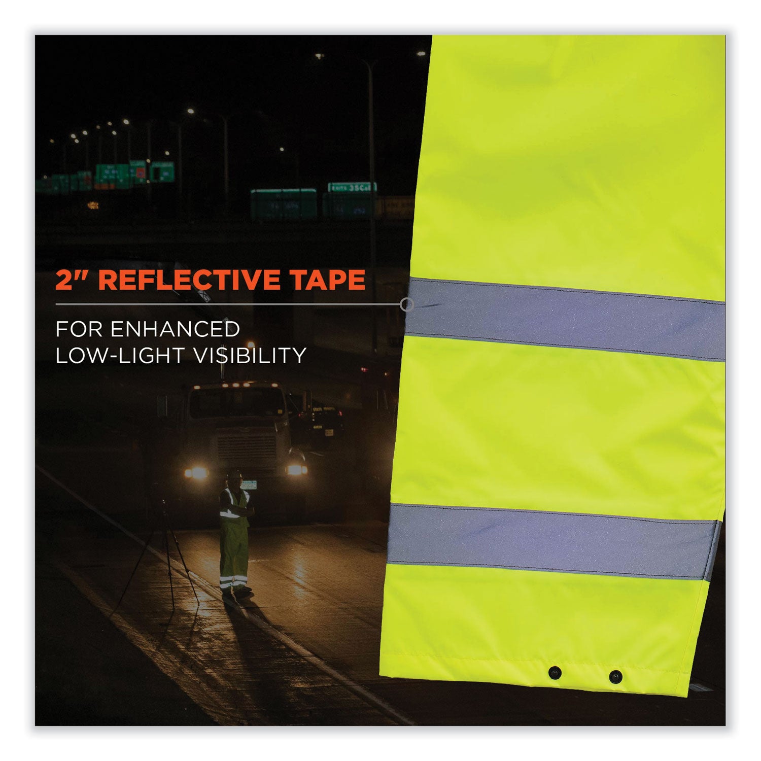 glowear-8916-class-e-lightweight-hi-vis-rain-pants-3x-large-lime-ships-in-1-3-business-days_ego25347 - 6