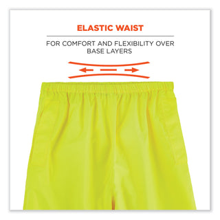 glowear-8916-class-e-lightweight-hi-vis-rain-pants-4x-large-lime-ships-in-1-3-business-days_ego25348 - 4