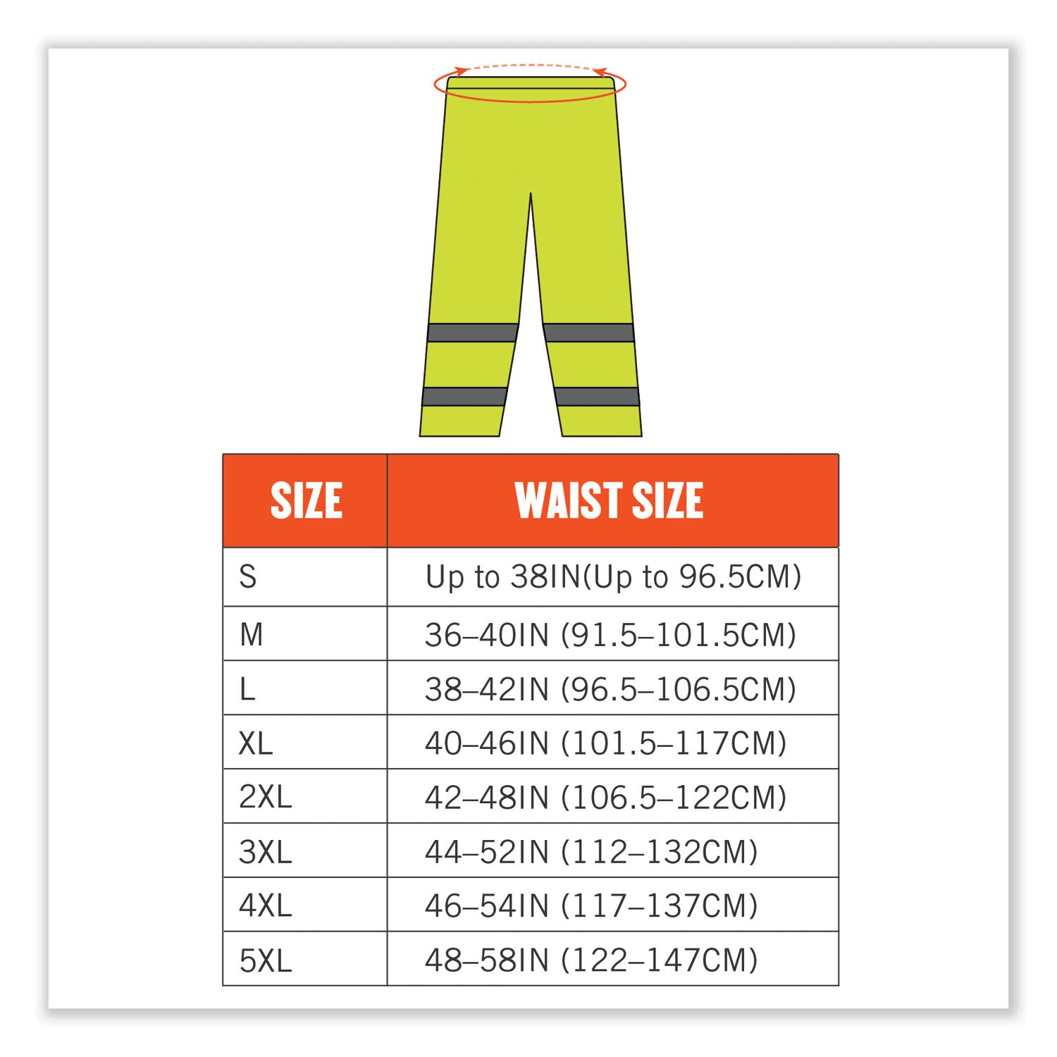 glowear-8916-class-e-lightweight-hi-vis-rain-pants-4x-large-lime-ships-in-1-3-business-days_ego25348 - 7