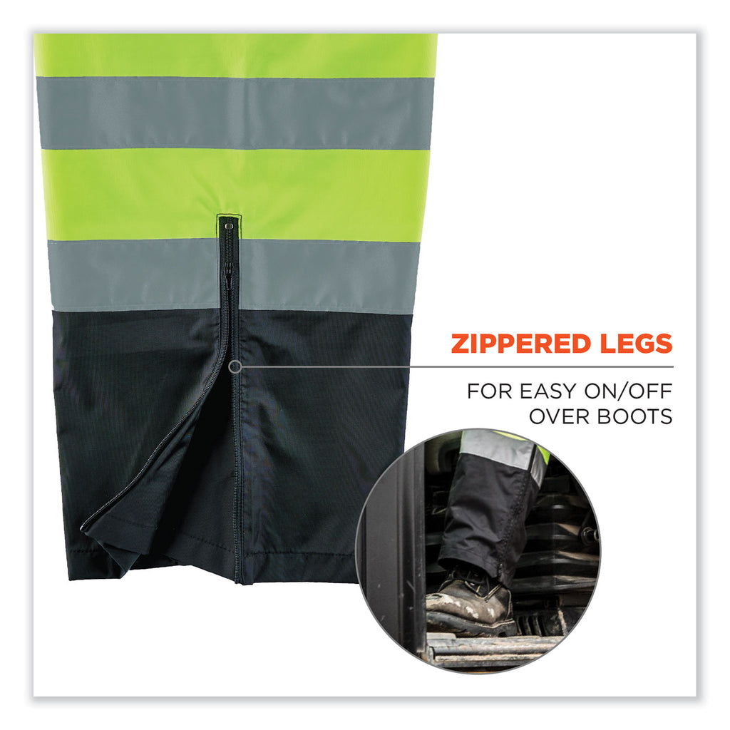 glowear-8915bk-class-e-hi-vis-rain-pants-black-bottom-small-lime-ships-in-1-3-business-days_ego25422 - 6