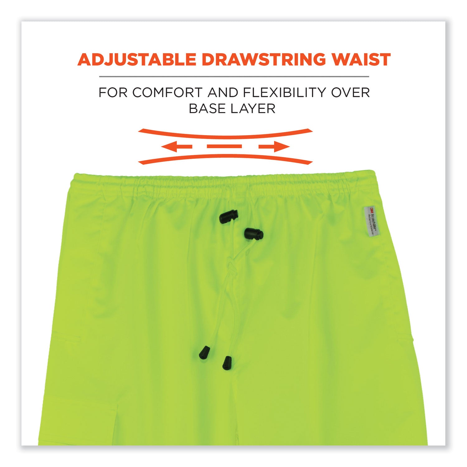 glowear-8915bk-class-e-hi-vis-rain-pants-black-bottom-x-large-lime-ships-in-1-3-business-days_ego25425 - 5