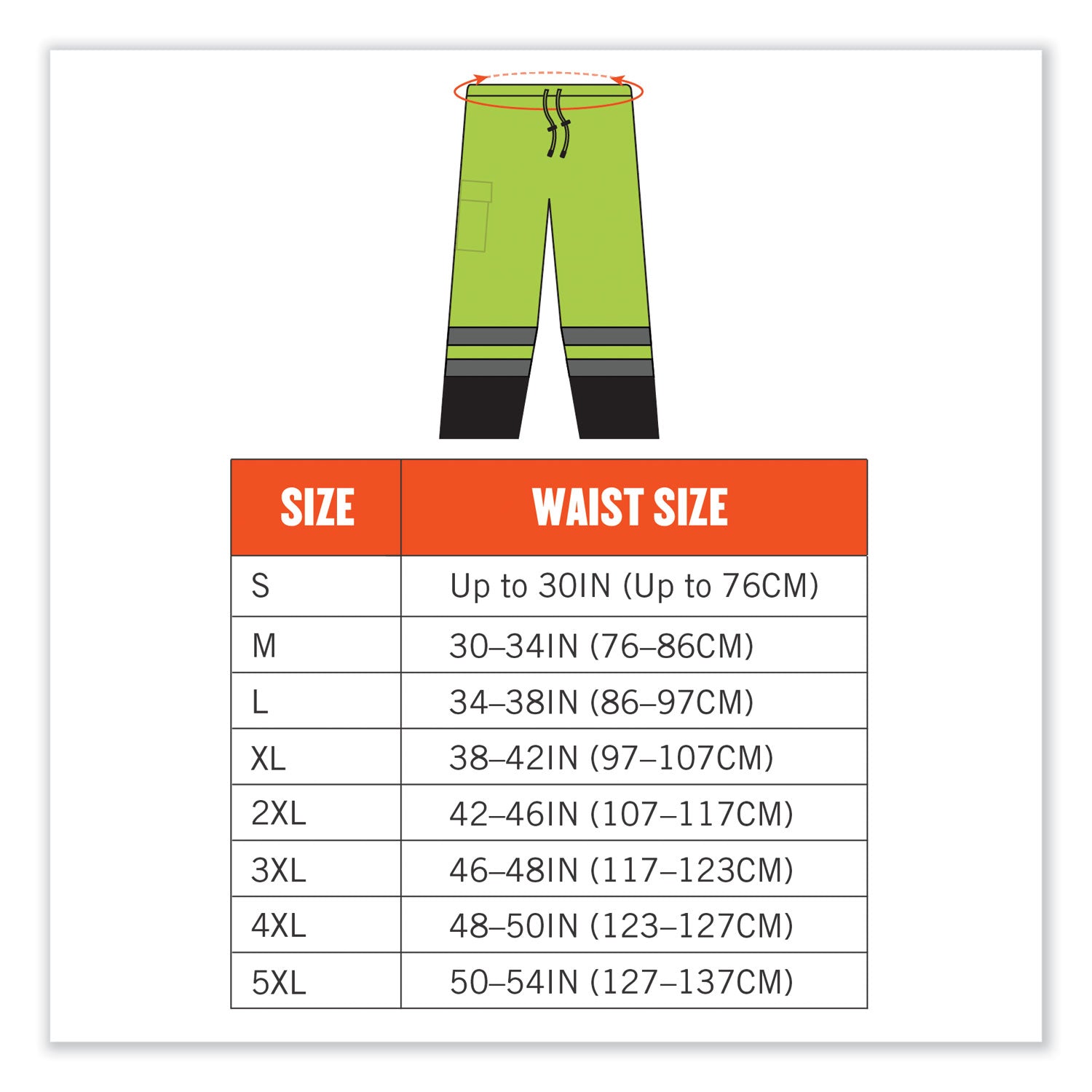 GloWear 8915BK Class E Hi-Vis Rain Pants Black Bottom, 5X-Large, Lime, Ships in 1-3 Business Days - 8