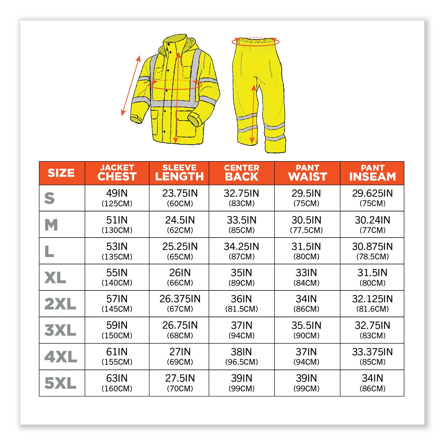 GloWear 8376K Lightweight HV Rain Suit, X-Large, Lime, Ships in 1-3 Business Days