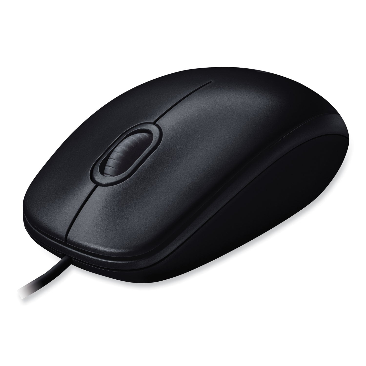 B100 Optical USB Mouse, USB 2.0, Left/Right Hand Use, Black - 