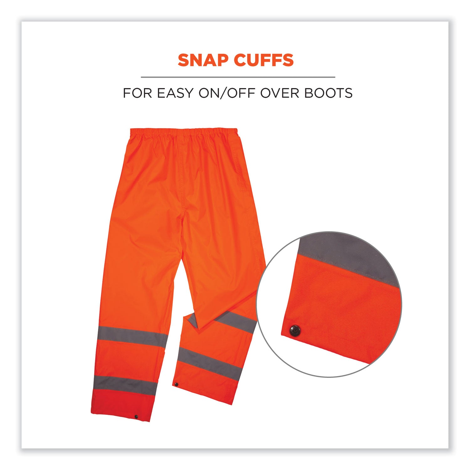 glowear-8916-class-e-lightweight-hi-vis-rain-pants-2x-large-orange-ships-in-1-3-business-days_ego25446 - 5