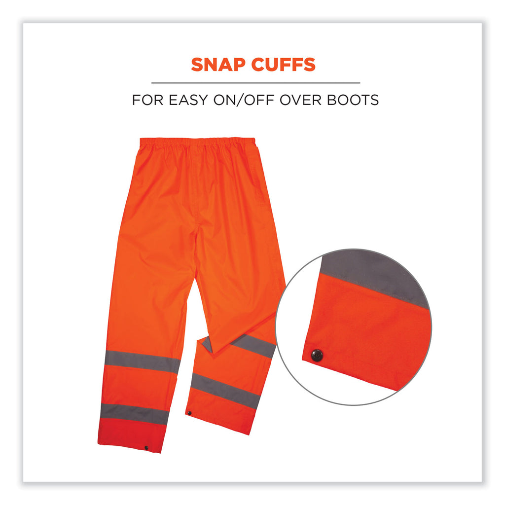 glowear-8916-class-e-lightweight-hi-vis-rain-pants-3x-large-orange-ships-in-1-3-business-days_ego25447 - 5