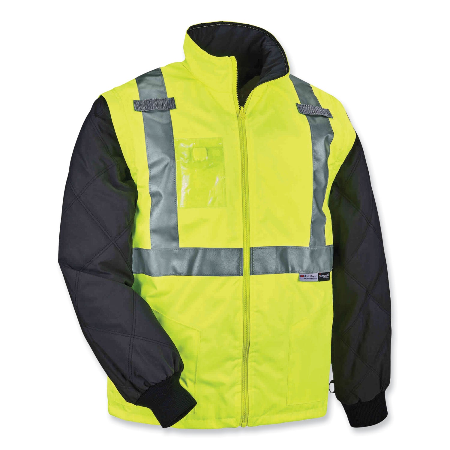 glowear-8287-class-2-hi-vis-jacket-with-removable-sleeves-medium-lime-ships-in-1-3-business-days_ego25493 - 1