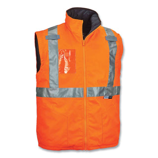 GloWear 8287 Class 2 Hi-Vis Jacket with Removable Sleeves, Small, Orange, Ships in 1-3 Business Days