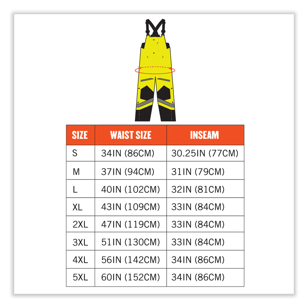 glowear-8928-class-e-hi-vis-insulated-bibs-small-lime-ships-in-1-3-business-days_ego25522 - 8