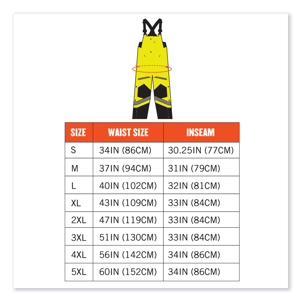 glowear-8928-class-e-hi-vis-insulated-bibs-3x-large-lime-ships-in-1-3-business-days_ego25527 - 8