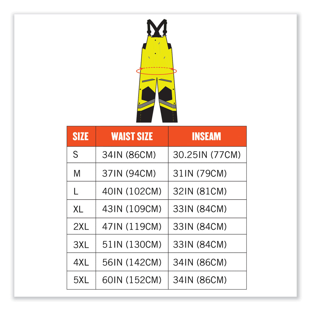 glowear-8928-class-e-hi-vis-insulated-bibs-4x-large-lime-ships-in-1-3-business-days_ego25528 - 8
