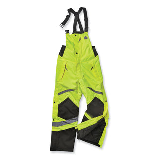 glowear-8928-class-e-hi-vis-insulated-bibs-4x-large-lime-ships-in-1-3-business-days_ego25528 - 1