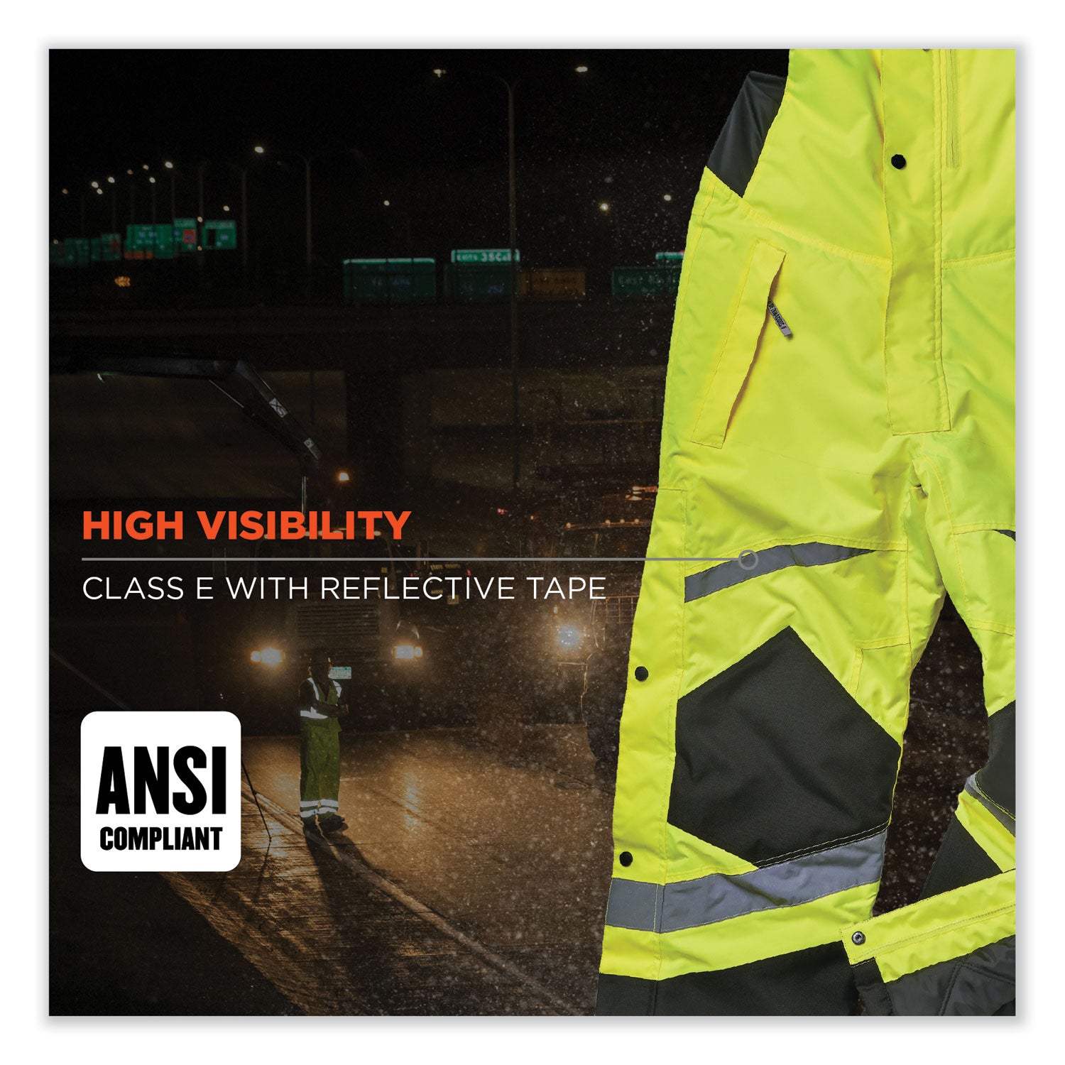 glowear-8928-class-e-hi-vis-insulated-bibs-5x-large-lime-ships-in-1-3-business-days_ego25529 - 4