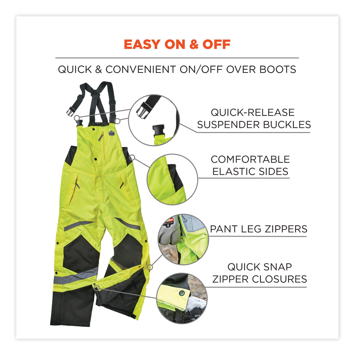 glowear-8928-class-e-hi-vis-insulated-bibs-5x-large-lime-ships-in-1-3-business-days_ego25529 - 5