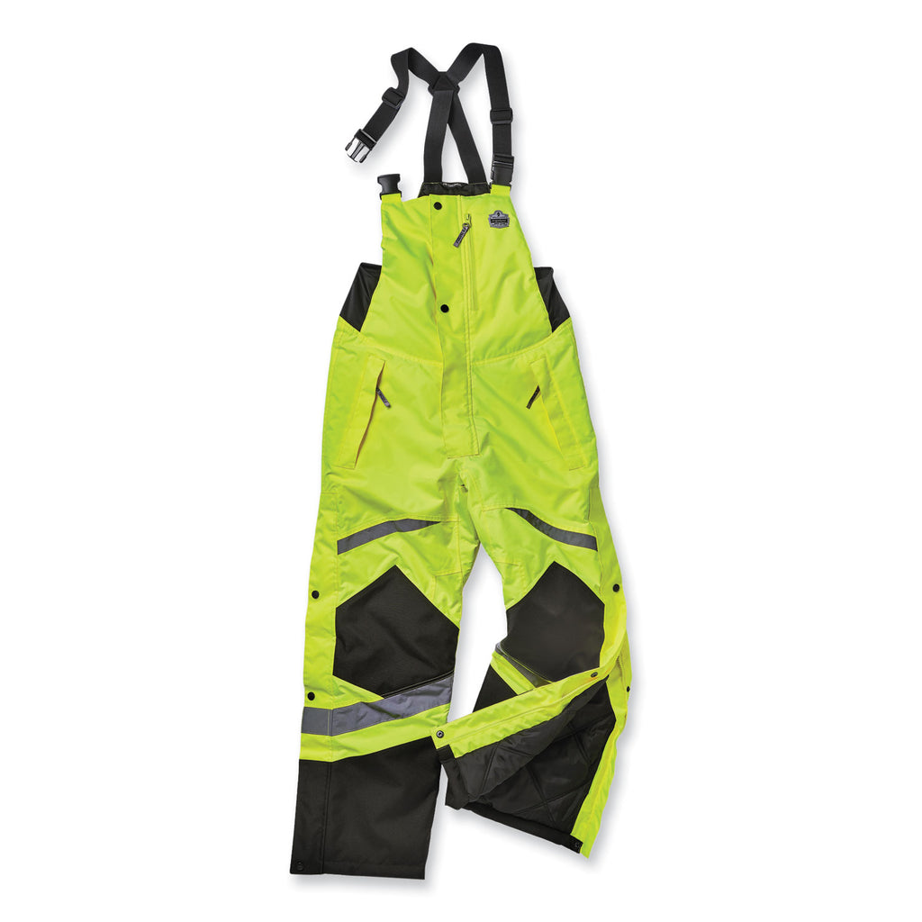 GloWear 8928 Class E Hi-Vis Insulated Bibs, 5X-Large, Lime, Ships in 1-3 Business Days
