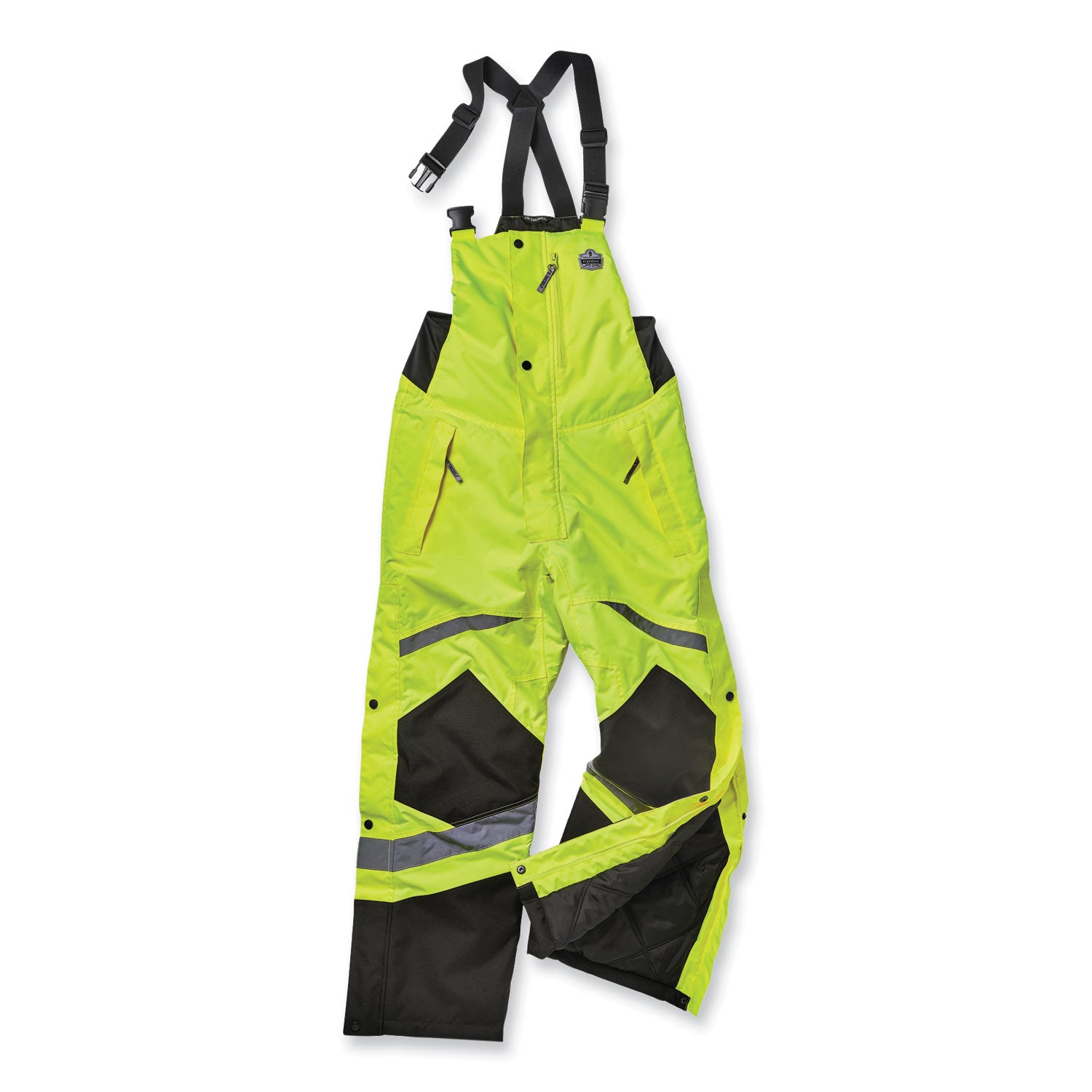 GloWear 8928 Class E Hi-Vis Insulated Bibs, 5X-Large, Lime, Ships in 1-3 Business Days