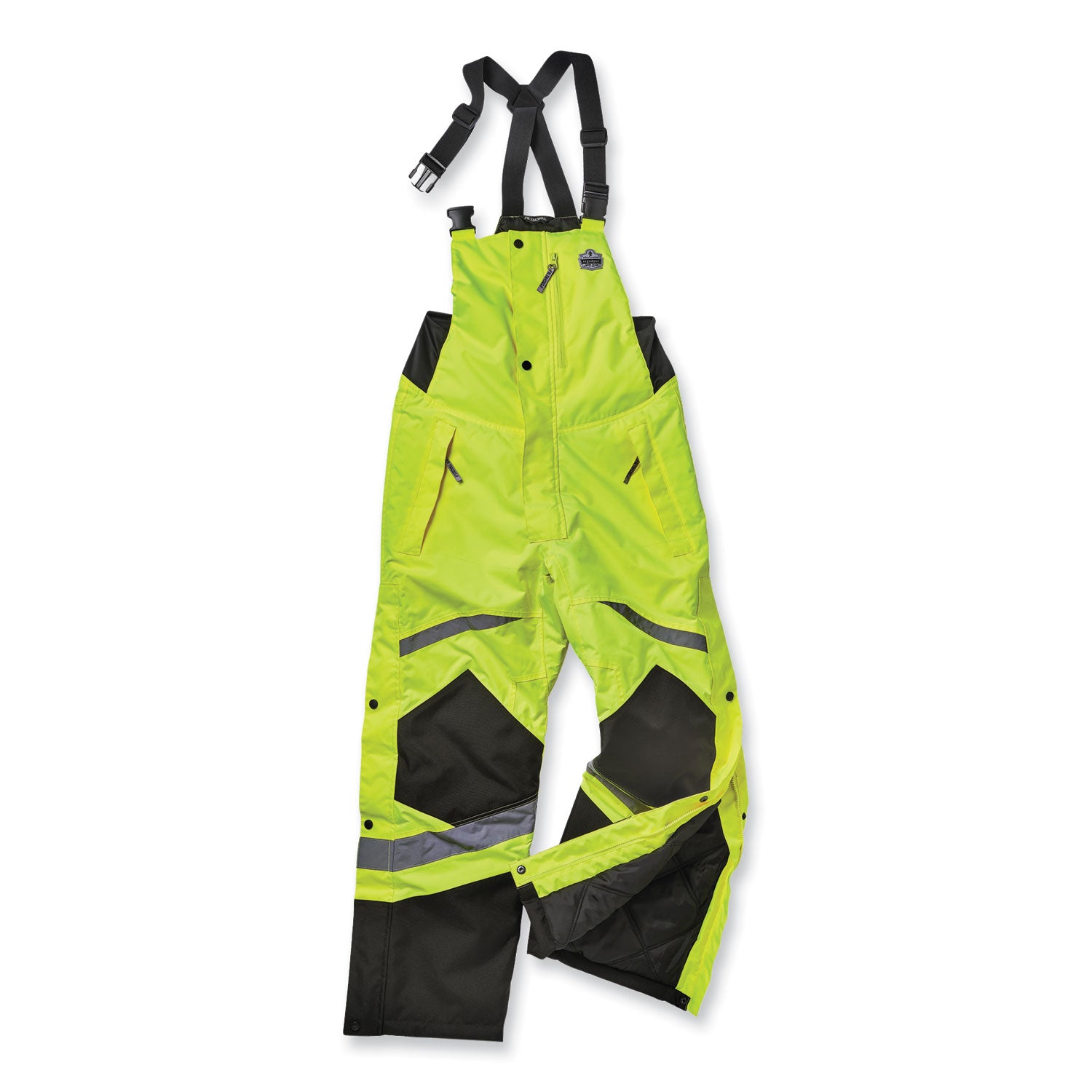 glowear-8928-class-e-hi-vis-insulated-bibs-5x-large-lime-ships-in-1-3-business-days_ego25529 - 1