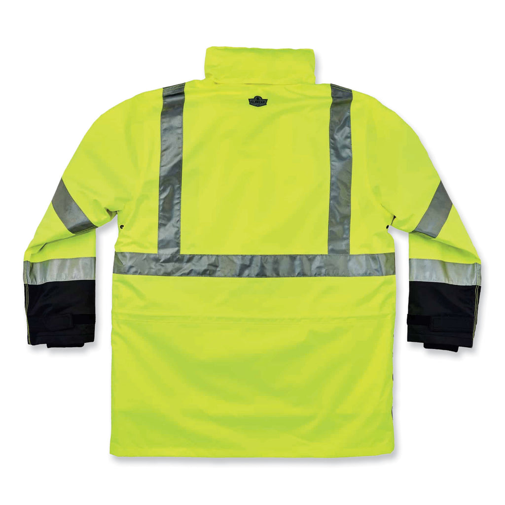 GloWear 8388 Class 3/2 Hi-Vis Thermal Jacket Kit, Small, Lime, Ships in 1-3 Business Days