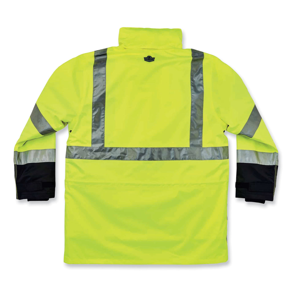 GloWear 8388 Class 3/2 Hi-Vis Thermal Jacket Kit, 2X-Large, Lime, Ships in 1-3 Business Days