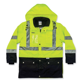 GloWear 8388 Class 3/2 Hi-Vis Thermal Jacket Kit, 3X-Large, Lime, Ships in 1-3 Business Days