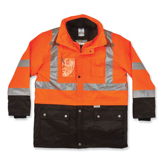 GloWear 8388 Class 3/2 Hi-Vis Thermal Jacket Kit, Small, Orange, Ships in 1-3 Business Days