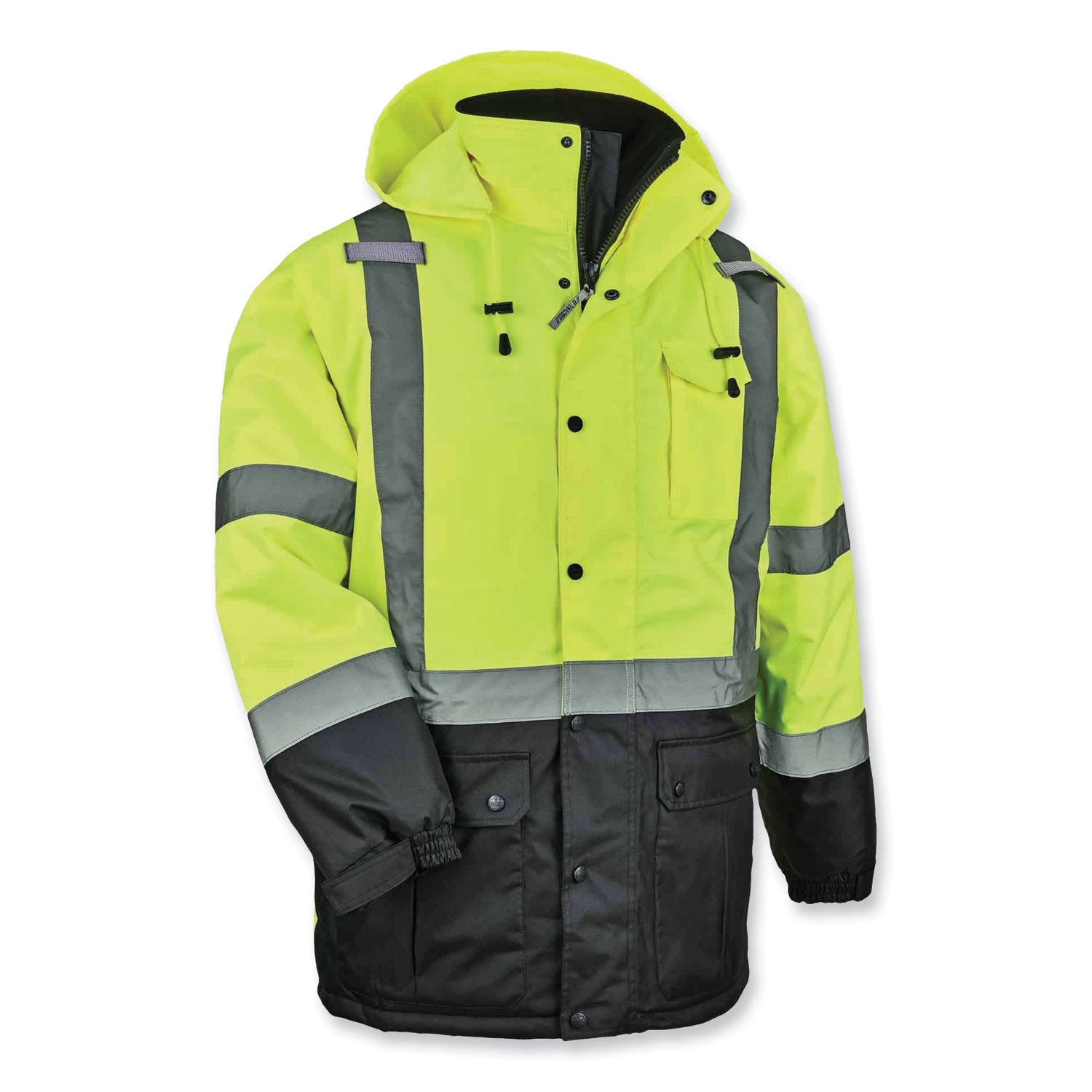 glowear-8384-class-3-hi-vis-quilted-thermal-parka-small-lime-ships-in-1-3-business-days_ego25562 - 1