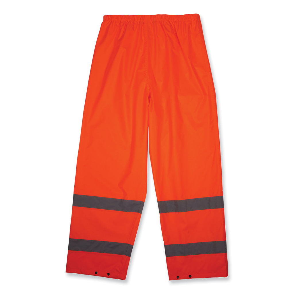 GloWear 8916 Class E Lightweight Hi-Vis Rain Pants, Medium, Orange, Ships in 1-3 Business Days