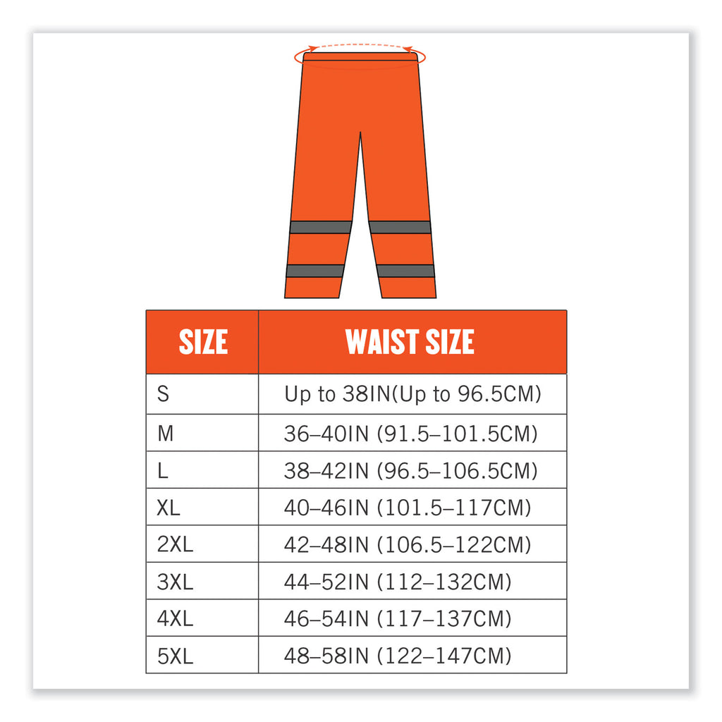 glowear-8916-class-e-lightweight-hi-vis-rain-pants-medium-orange-ships-in-1-3-business-days_ego25443 - 7