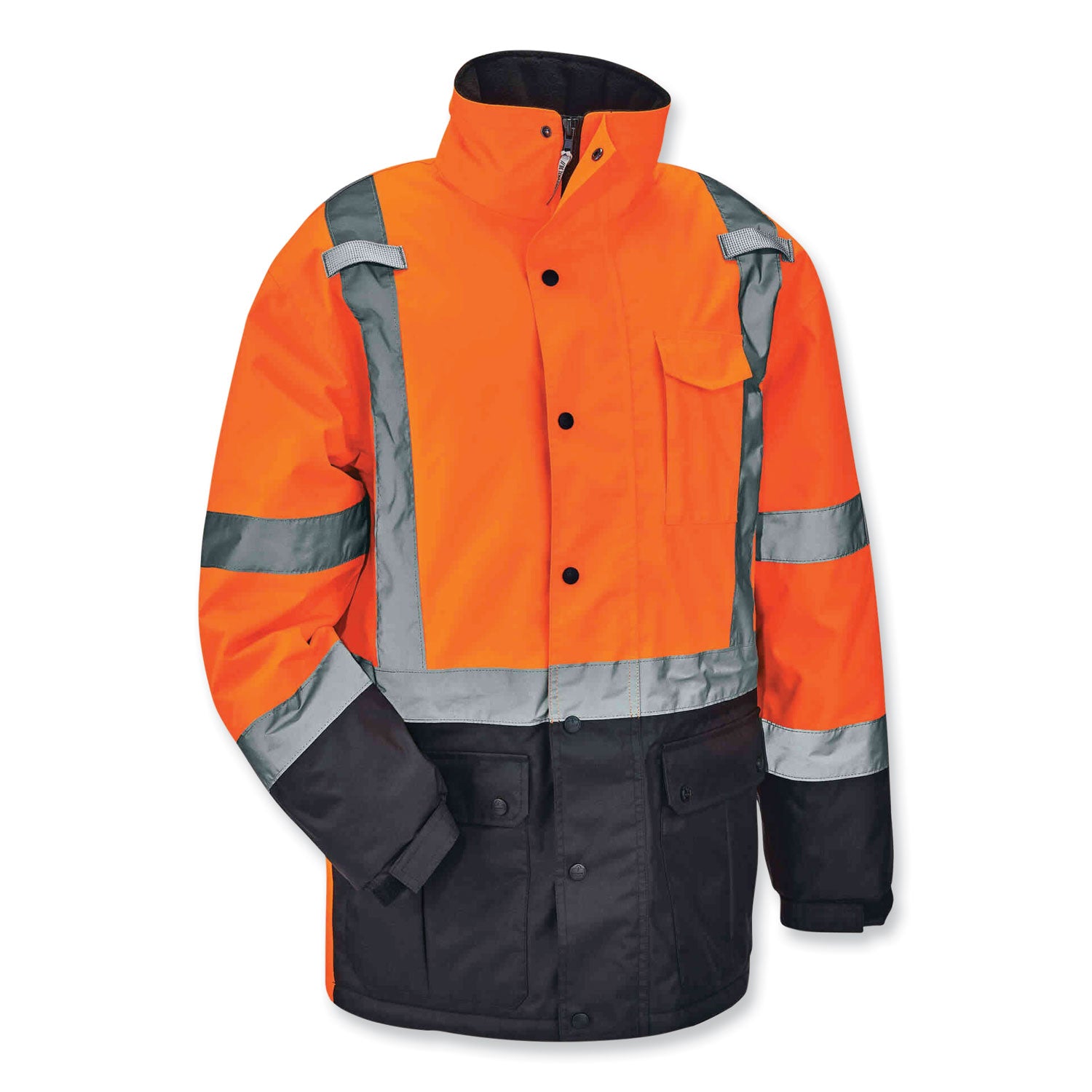 glowear-8384-class-3-hi-vis-quilted-thermal-parka-large-orange-ships-in-1-3-business-days_ego25574 - 1