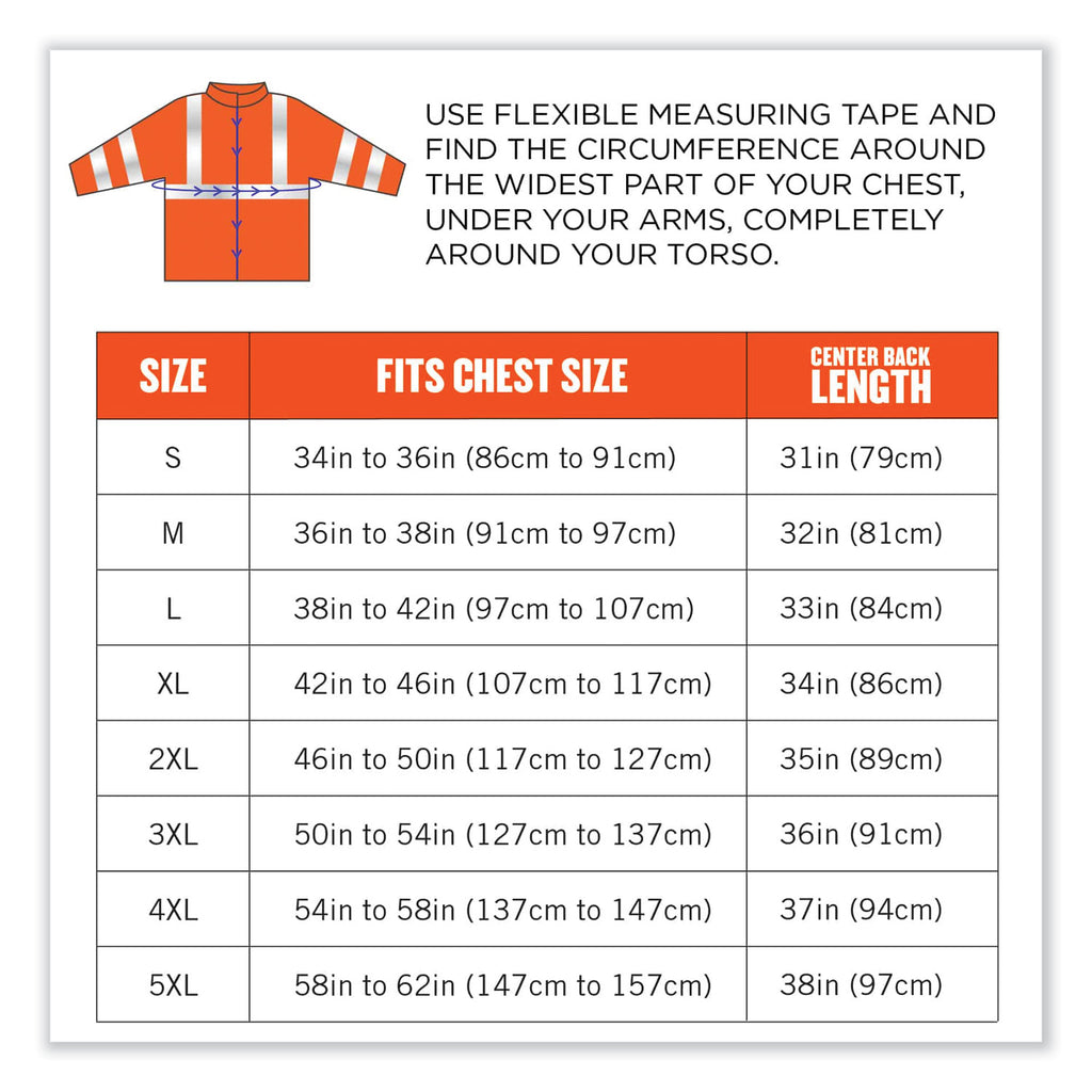 GloWear 8384 Class 3 Hi-Vis Quilted Thermal Parka, 2X-Large, Orange, Ships in 1-3 Business Days