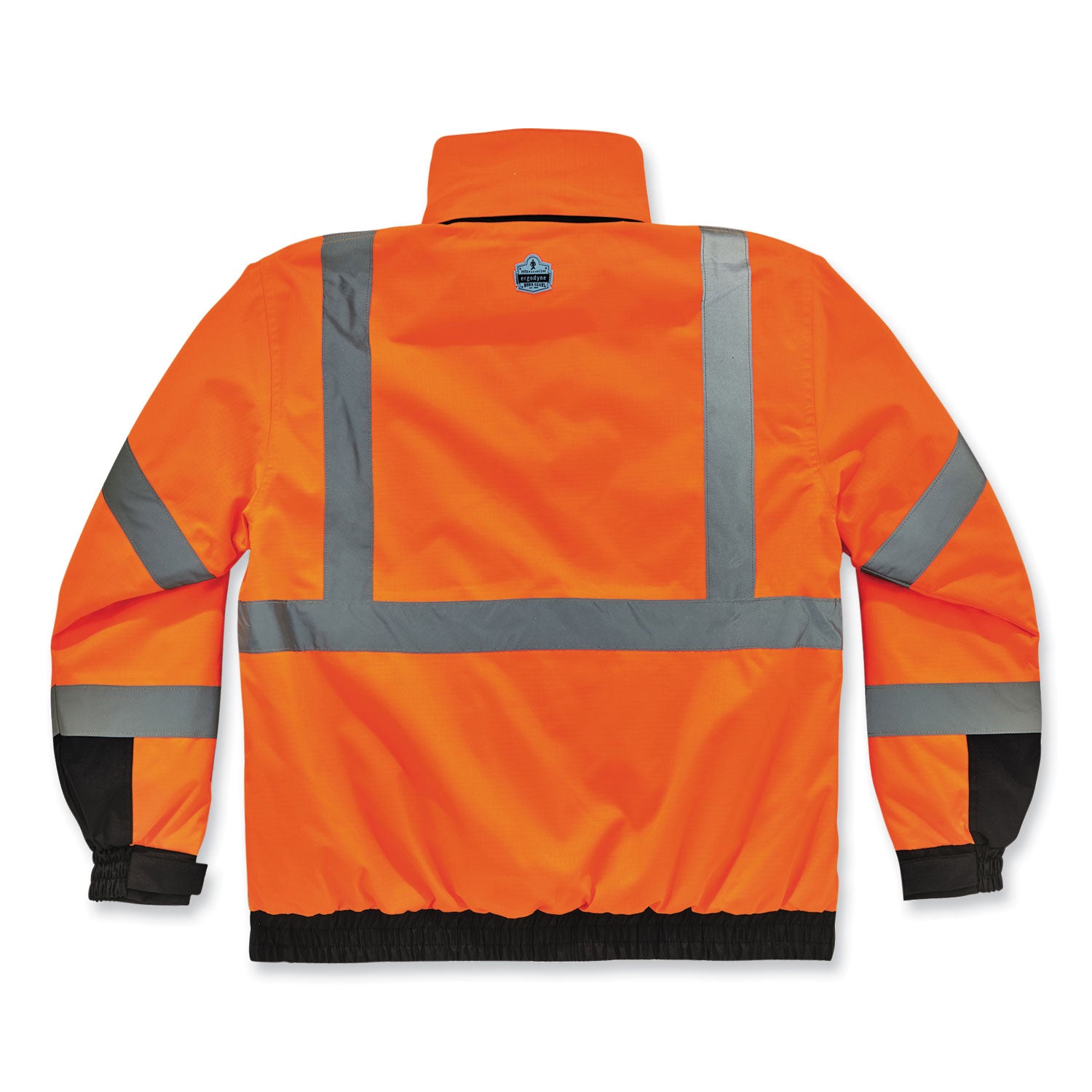 GloWear 8381 Class 3 Hi-Vis 4-in-1 Quilted Bomber Jacket, Orange, Small, Ships in 1-3 Business Days
